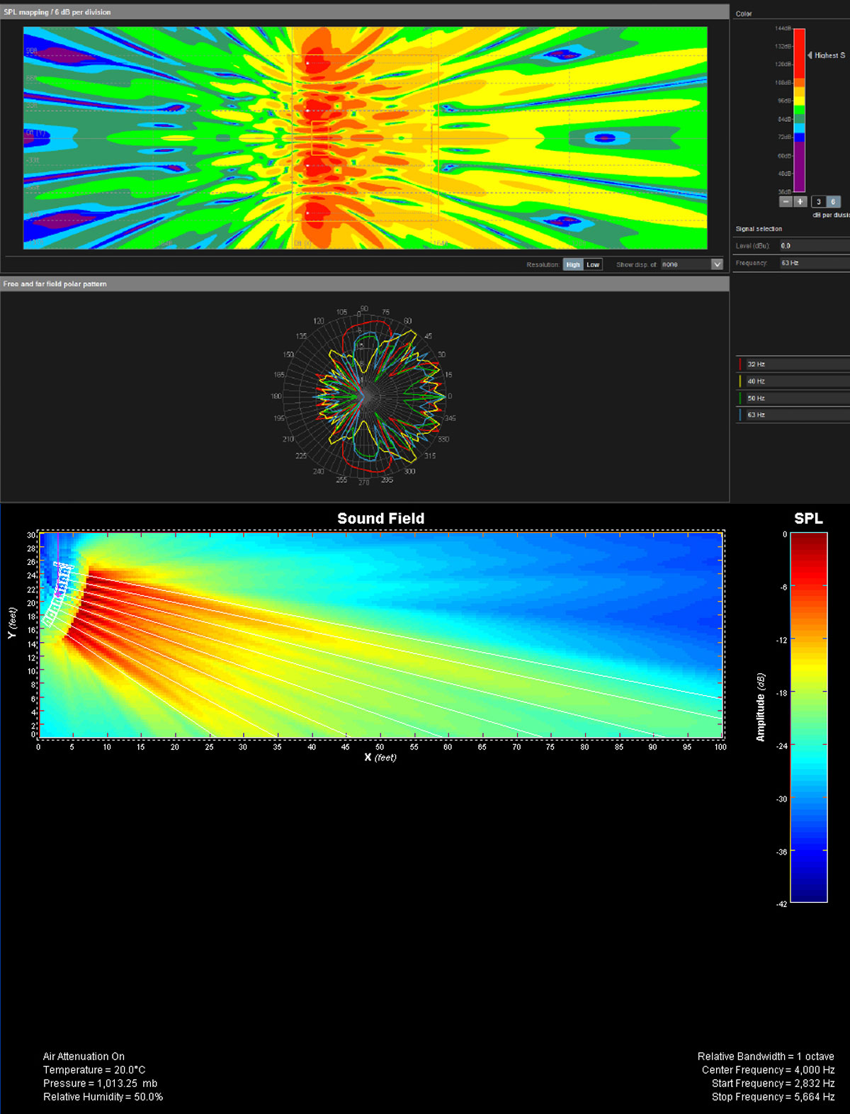 sound array calculations